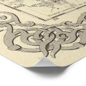  kaart van Zwitserland (1856) Poster (Hoek)