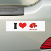KAART VAN ZWITSERLAND BUMPERSTICKER (Op auto)