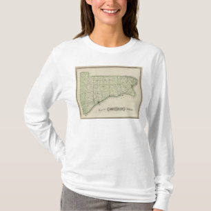 Kaart van Zwitserland County T-shirt