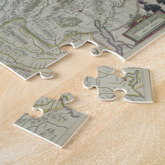 Kaart van Zwitserland Legpuzzel (Zijkant)