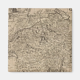 Kaart van Zwitserland Magneet