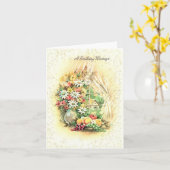 Kaart  venster Scene Birthday (Gele Bloem)