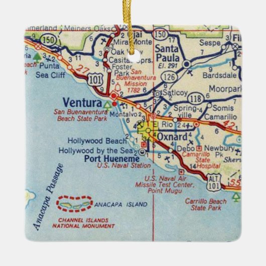  kaart Ventura Keramisch Ornament (Voorkant)