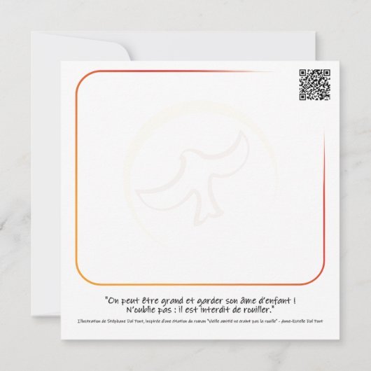 Kaart "Verboden te roesten" (Achterkant)