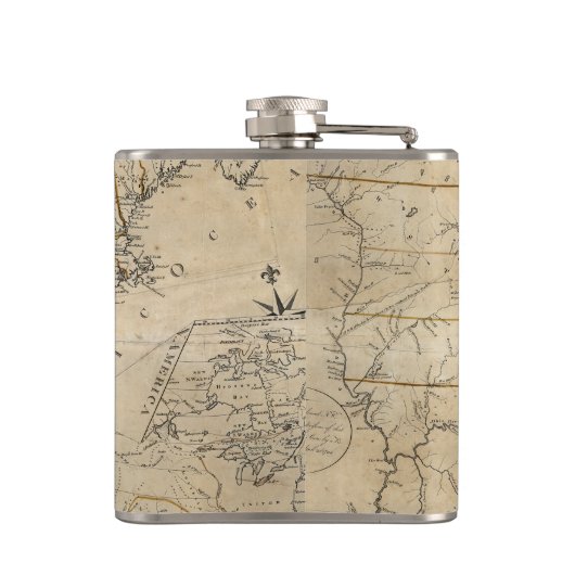 KAART: Verenigde Staten, 1783 Heupfles (Achterkant)