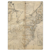 KAART: Verenigde Staten, 1783 Klembord (Achterkant)