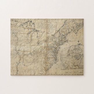 KAART: Verenigde Staten, 1783 Legpuzzel