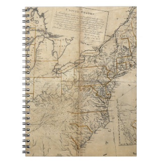 KAART: Verenigde Staten, 1783 Notitieboek