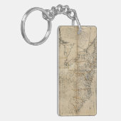 KAART: Verenigde Staten, 1783 Sleutelhanger (Voorkant Links)