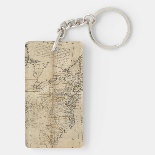 KAART: Verenigde Staten, 1783 Sleutelhanger (achterkant)