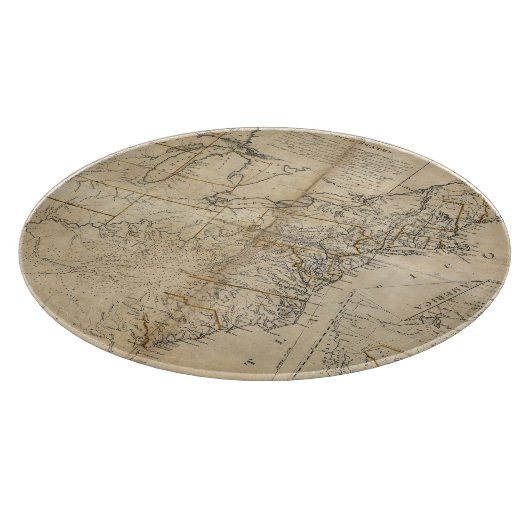 KAART: Verenigde Staten, 1783 Snijplank (Hoek)