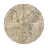 KAART: Verenigde Staten, 1783 Snijplank (Voorkant)