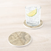 KAART: Verenigde Staten, 1783 Zandsteen Onderzetter (Zijkant)