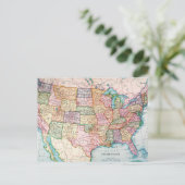 Kaart: Verenigde Staten, 1905 Briefkaart (Staand voorkant)