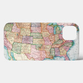 Kaart: Verenigde Staten, 1905 Case-Mate iPhone Case (Achterkant (horizontaal))