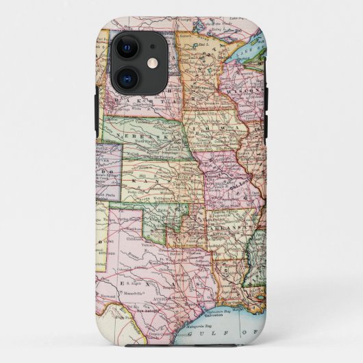 Kaart: Verenigde Staten, 1905 Case-Mate iPhone Case (Achterkant)