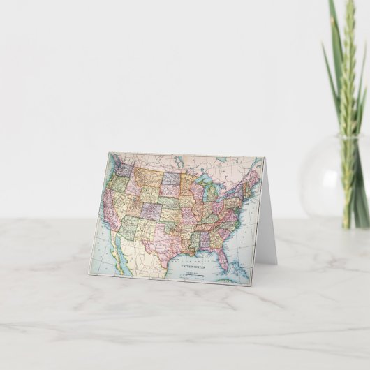 Kaart: Verenigde Staten, 1905 Kaart (Voorkant)