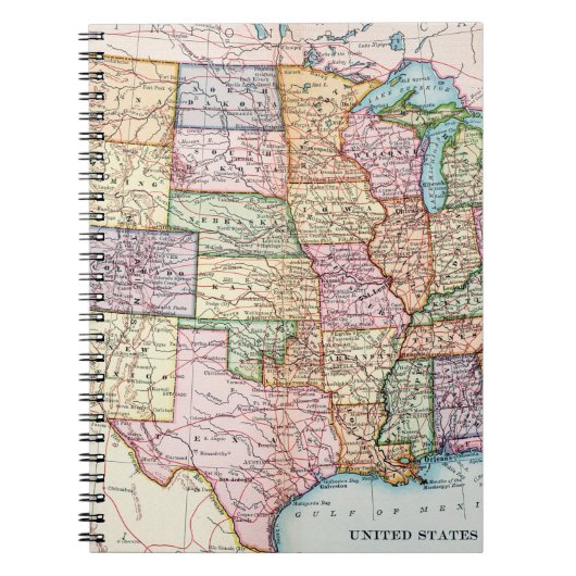 Kaart: Verenigde Staten, 1905 Notitieboek (Voorkant)