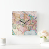 Kaart: Verenigde Staten, 1905 Vierkante Klok (Huis)