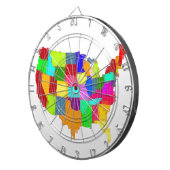 Kaart - Verenigde Staten Dartbord (Voorkant Rechts)