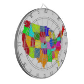 Kaart - Verenigde Staten Dartbord (Voorkant Links)