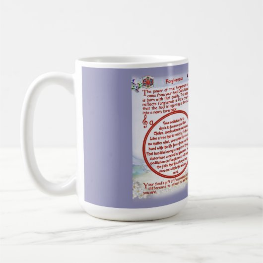 Kaart vergiffingssymbool koffiemok (Links)