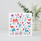 kaart verhuizen 'dorp' (Staand voorkant)