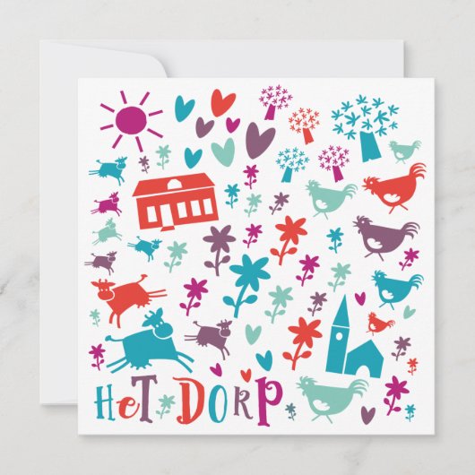 kaart verhuizen 'dorp' (Voorkant)
