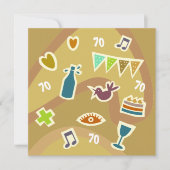 kaart verjaardag 70 jaar (Voorkant)