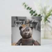 Kaart Verjaardag Beer (Staand voorkant)