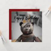 Kaart Verjaardag Beer (Voorkant / Achterkant in situ)