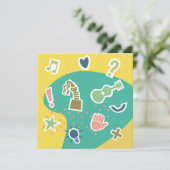 kaart verjaardag 'happy birthday' (Staand voorkant)