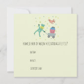 kaart verjaardag uitnodiging aapje cupcake (Achterkant)