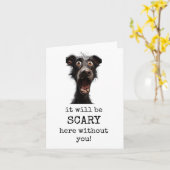 Kaart verlaten, hier eng zonder jou, Schattige (Gele Bloem)