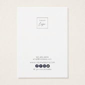 Kaart Veroorbaar beeldscherm ・ Aardse Floral Logo (Achterkant)