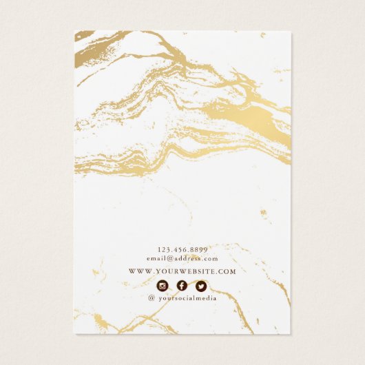 Kaart Veroorbaar beeldscherm ・ Goudbruine bruine p (Achterkant)