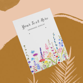 Kaart Veroorbaar beeldscherm ・ Waterverf Wilde blo