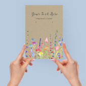 Kaart Veroorbaar beeldscherm ・ Waterverf Wilde blo