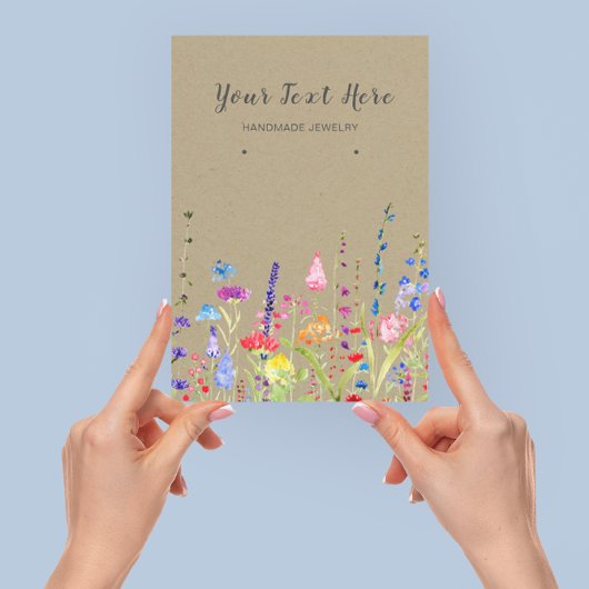 Kaart Veroorbaar beeldscherm ・ Waterverf Wilde blo