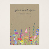 Kaart Veroorbaar beeldscherm ・ Waterverf Wilde blo (Voorkant)