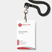 Kaart Vertical Bussines Badge (Voorzijde met lanyard)