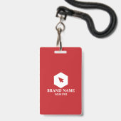 Kaart Vertical Bussines Badge (Achterkant met lanyard)