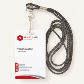 Kaart Vertical Bussines Badge (Voorkant met draagriem)