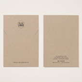 Kaart Vertoning Logo schrijfmachine Ketting toevoe (Voorkant /achterkant)