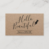 Kaart verwijzing | Hallo Beauful Salon Rustic Kraf (Voorkant)