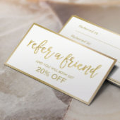 Kaart verwijzing | Minimale goudvormig schoonheids