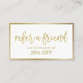 Kaart verwijzing | Minimale goudvormig schoonheids (Voorkant)