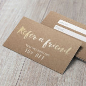 Kaart verwijzing | Minimalistisch Gold Script Rust