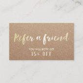 Kaart verwijzing | Minimalistisch Gold Script Rust (Voorkant)