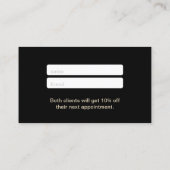 Kaart verwijzing | Modern Gold Script en ananas (Achterkant)